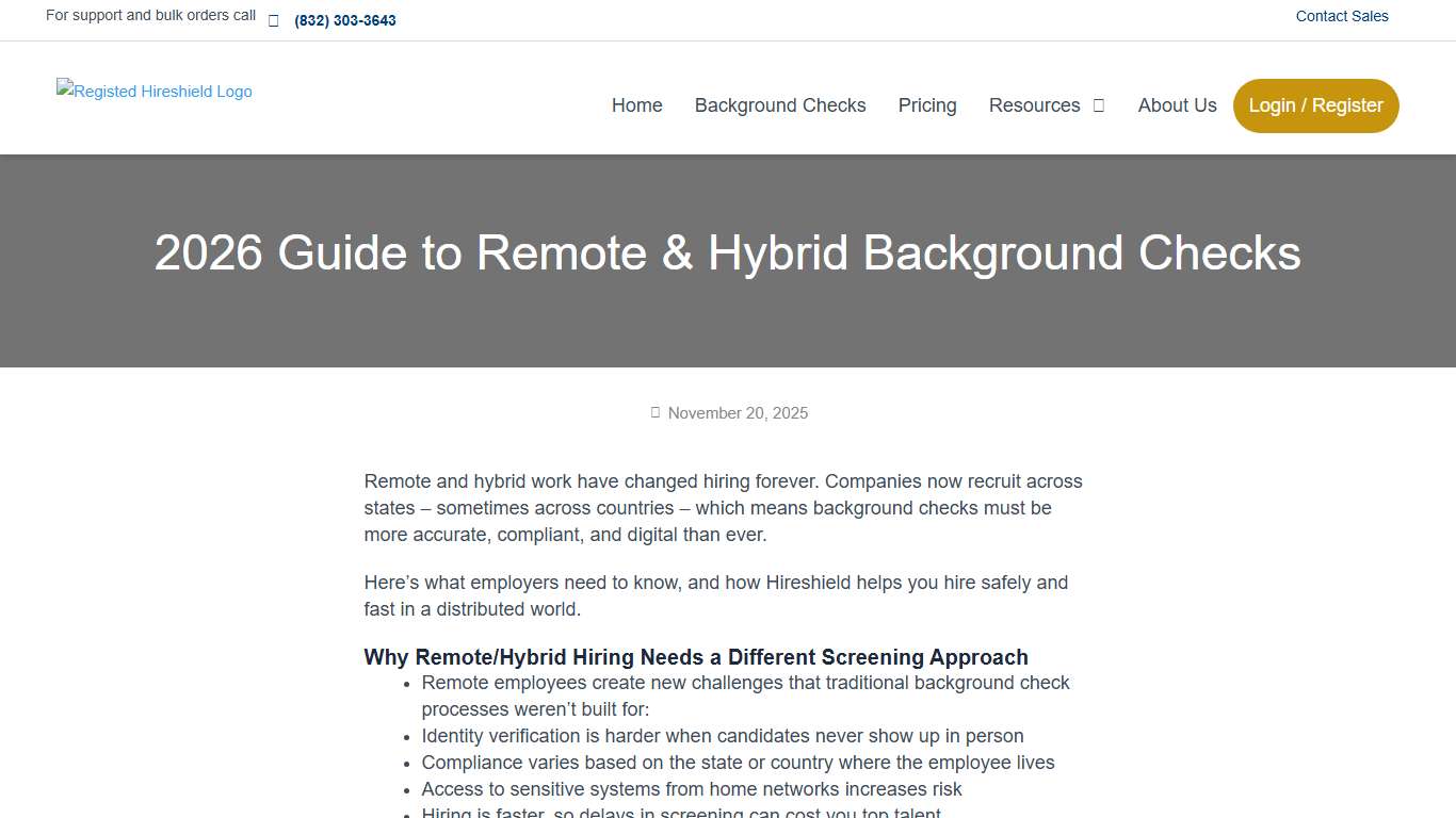 Background Checks for Remote Employees Made Easy - HireShield